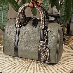 ❌ SOLD ON ANOTHER PLATFORM❌ 💚🐍 Coach Ruby 25 Satchel with Snakeskin Trim 👜✨